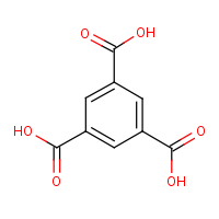1,3,5-Benzenetricarboxylic acid formula graphical representation