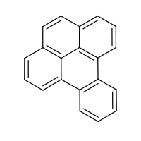 Benzopyrene formula graphical representation