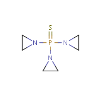 Thiotepa formula graphical representation