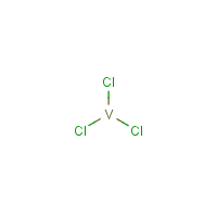 Vanadium(III) chloride formula graphical representation