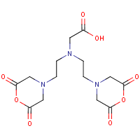 Cyclic DTPA anhydride formula graphical representation