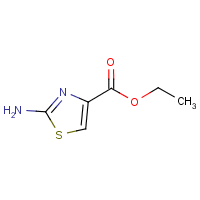 Ethyl 2-aminothiazole-4-carboxylate formula graphical representation