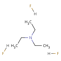 N,N-Diethylethanamine trihydrofluoride formula graphical representation