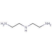 Diethylenetriamine formula graphical representation