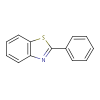 2-Phenylbenzothiazole formula graphical representation