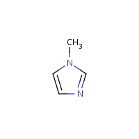 1-Methylimidazole formula graphical representation