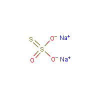 Sodium thiosulfate formula graphical representation