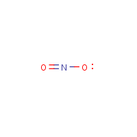 Nitrogen dioxide formula graphical representation