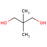 Neopentyl glycol formula graphical representation