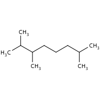 Octane, 2,3,7-trimethyl- formula graphical representation