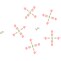 Vanadium sulfate formula graphical representation