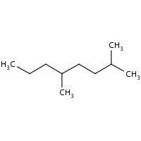 2,5-Dimethyloctane formula graphical representation
