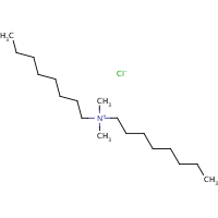 Dioctyldimethylammonium chloride formula graphical representation