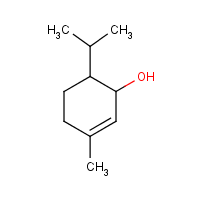 3-Hydroxy-4-isopropyl-1-methylcyclohexene formula graphical representation