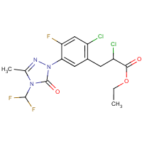 Carfentrazone-ethyl formula graphical representation