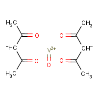Vanadyl bis(acetylacetonate) formula graphical representation