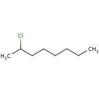 2-Chlorooctane formula graphical representation