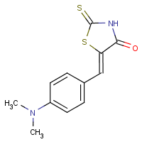 p-Dimethylaminobenzalrhodanine formula graphical representation