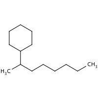 2-Cyclohexyloctane formula graphical representation