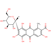 Carminic acid formula graphical representation