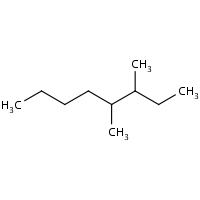 3,4-Dimethyloctane formula graphical representation
