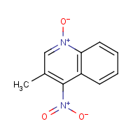 3-Methyl-4-nitroquinoline-1-oxide formula graphical representation