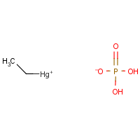 Ethylmercuric phosphate formula graphical representation