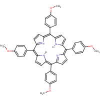 5,10,15,20-Tetrakis(4-methoxyphenyl)-21h,23h-porphine formula graphical representation
