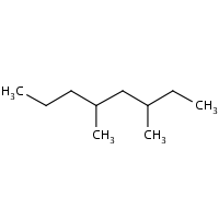 3,5-Dimethyloctane formula graphical representation