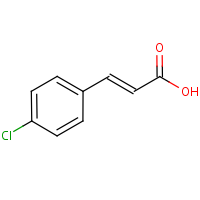 4-Chlorocinnamic acid formula graphical representation