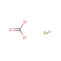 Barium carbonate formula graphical representation