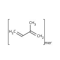 Chlorinated natural rubber formula graphical representation