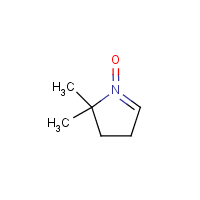5,5-Dimethyl-1-pyrroline-1-oxide formula graphical representation