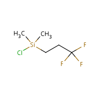 Trifluoropropyldimethylchlorosilane formula graphical representation