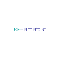 Rubidium azide formula graphical representation