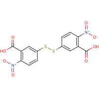 5,5'-Dithiobis(2-nitrobenzoic acid) formula graphical representation
