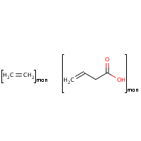 Ethylenevinylacetate copolymer formula graphical representation