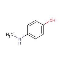 N-Methyl-4-aminophenol formula graphical representation