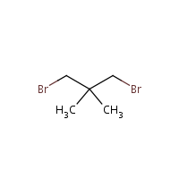 1,3-Dibromo-2,2-dimethylpropane formula graphical representation