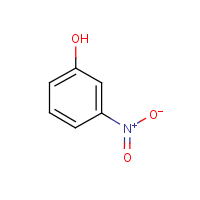 3-Nitrophenol formula graphical representation