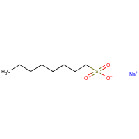 1-Octanesulfonic acid, sodium salt formula graphical representation