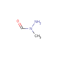 N-Methyl-N-formylhydrazine formula graphical representation