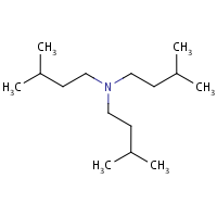 Triisopentylamine formula graphical representation