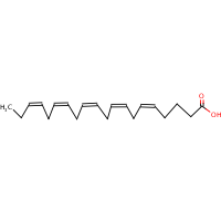 Eicosapentaenoic acid formula graphical representation