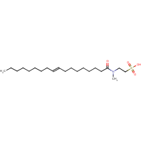 N-Methyl-N-oleoyltaurine formula graphical representation