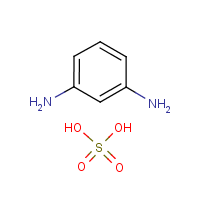 1,3-Benzenediamine sulfate formula graphical representation