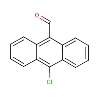 10-Chloroanthracene-9-carbaldehyde formula graphical representation