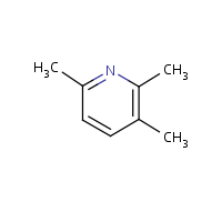 2,3,6-Trimethylpyridine formula graphical representation