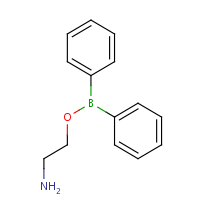 Diphenylborinic acid 2-aminoethyl ester formula graphical representation