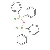 1,3-Dichlorotetraphenyldisiloxane formula graphical representation